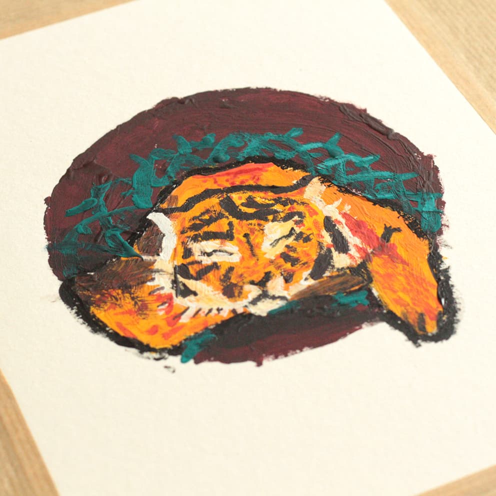 Illustration de l'événement : Atelier peinture à la gouache d'un petit animal endormi