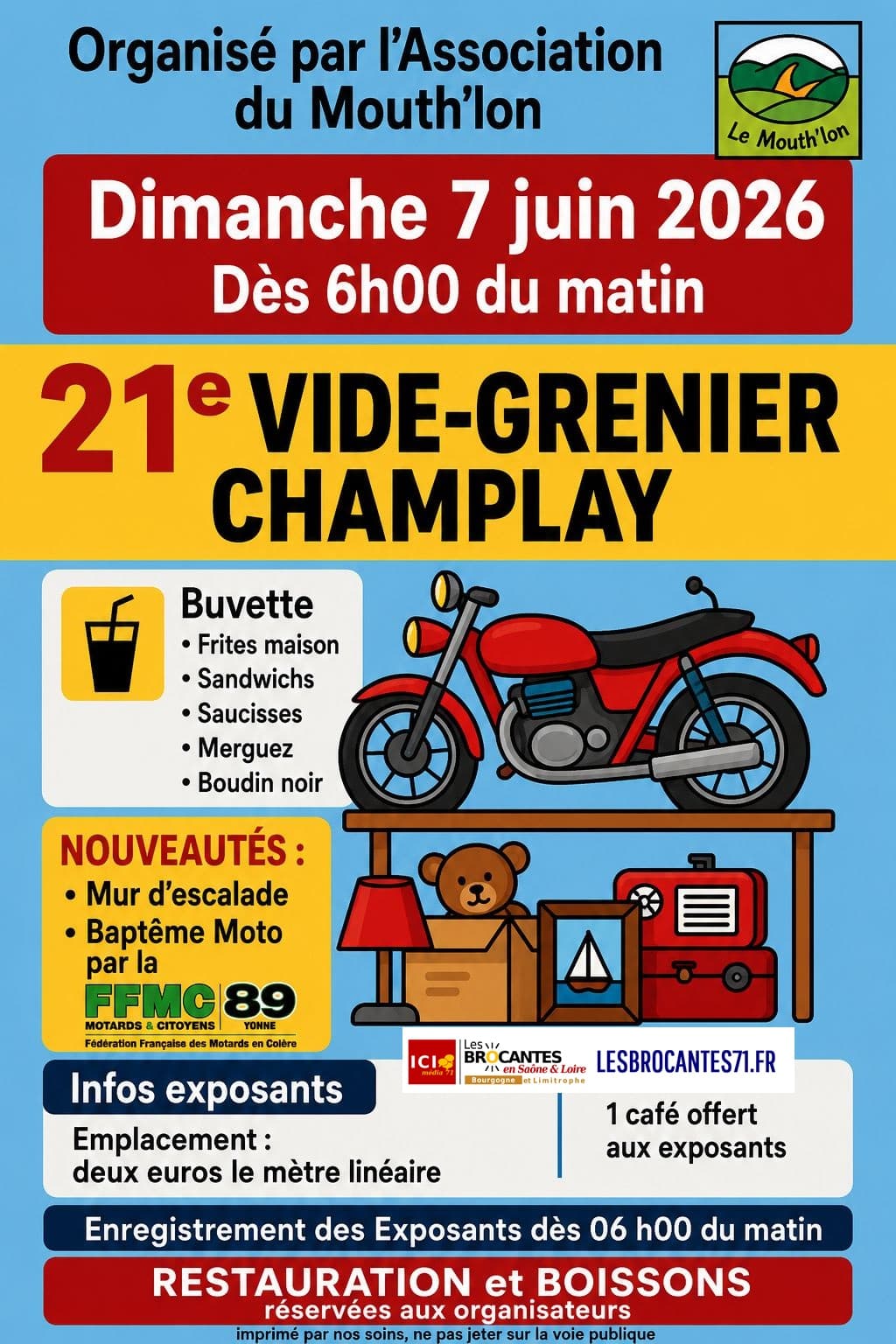 Illustration de l'événement : VIDE GRENIER DE CHAMPLAY