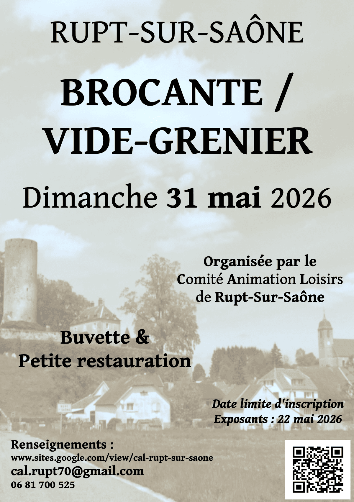 Illustration de l'événement : Brocante / Vide-Grenier de Rupt-Sur-Saône