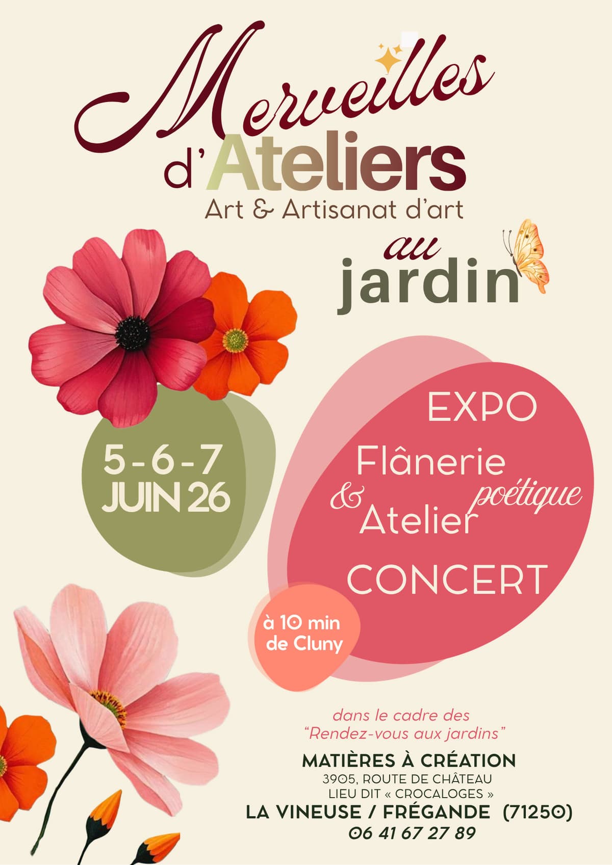 Illustration de l'événement : Merveilles d'Ateliers au jardin