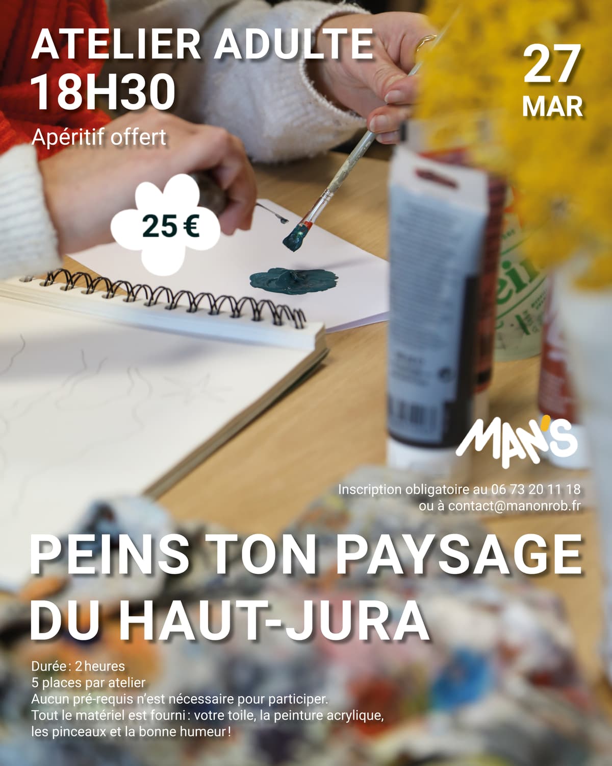 Illustration de l'événement : Atelier "Peins ton paysage du Haut-Jura"