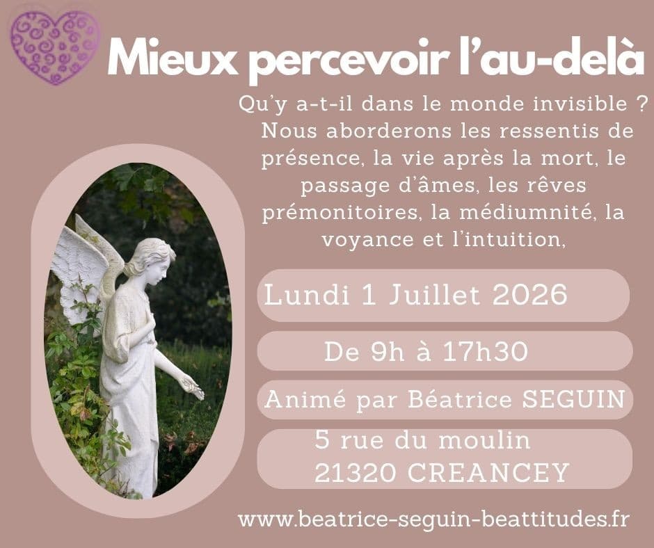 Illustration de l'événement : Formation "mieux percevoir l'au-delà"- Créancey