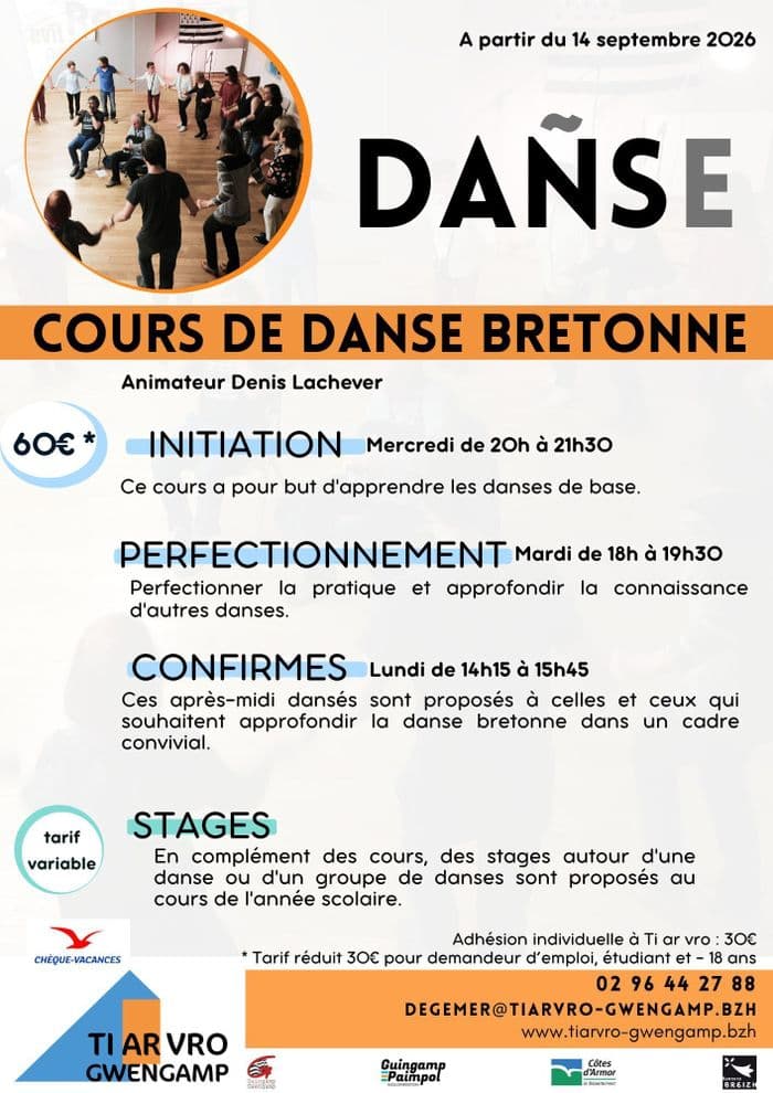 Illustration de l'événement : Cours de danse bretonne