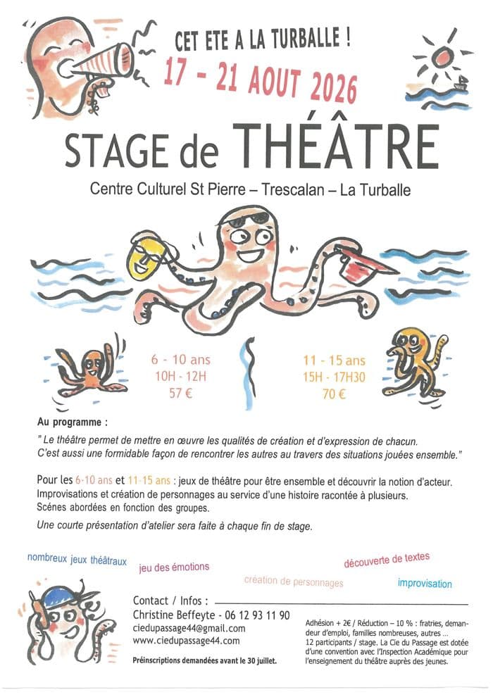 Illustration de l'événement : Stage de Théâtre