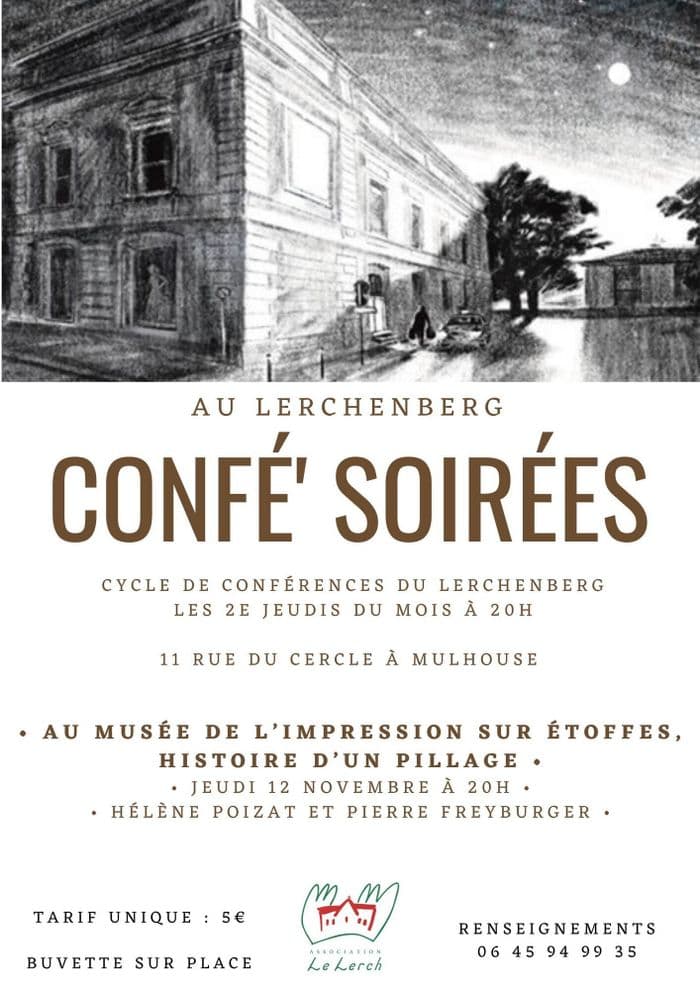 Illustration de l'événement : Confé' Soirées - Au Musée de l'Impression sur Etoffes, histoire d'un pillage