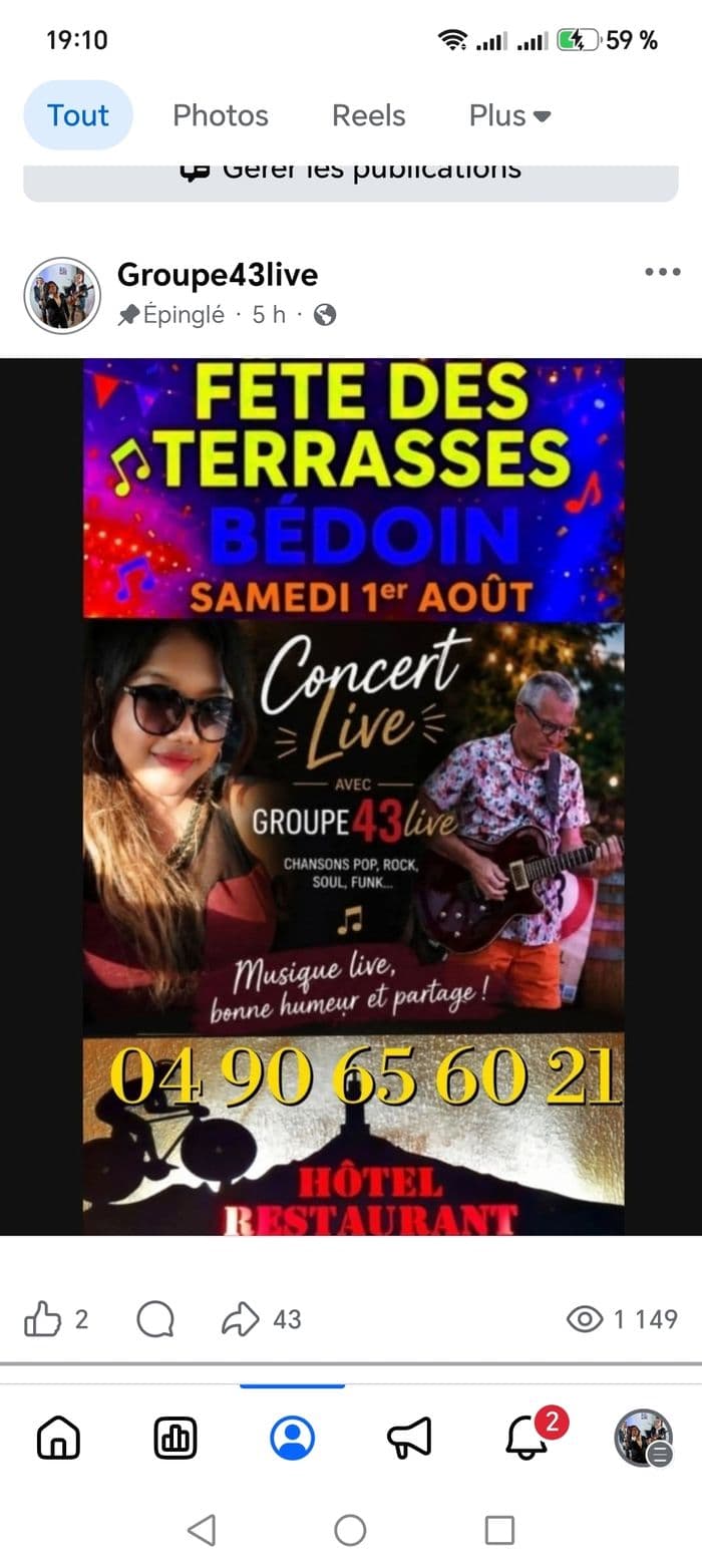 Illustration de l'événement : Fête des terrasses à BEDOIN 84410