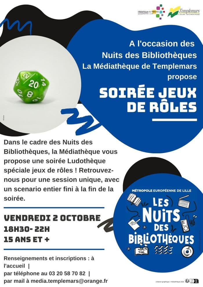 Illustration de l'événement : Soirée jeux de rôles