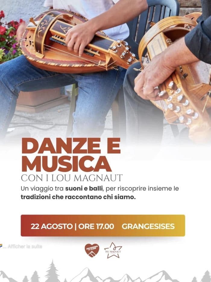 Illustration de l'événement : danze e musica con i Lou Magnaut