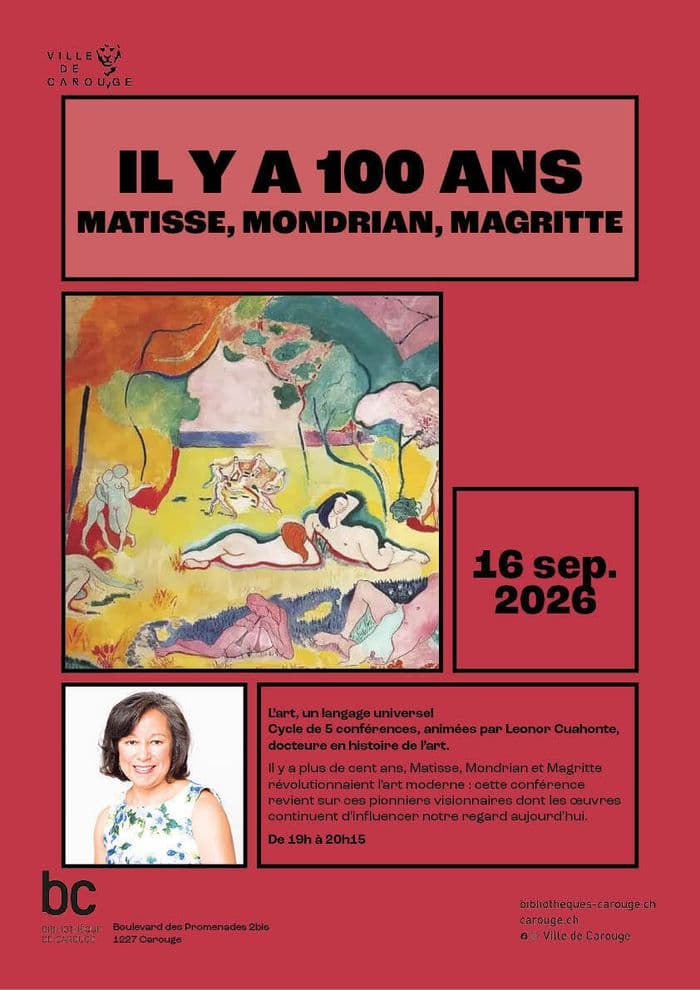 Illustration de l'événement : L'art, un langage universel : Il y a 100 ans – Matisse, Mondrian, Magritte