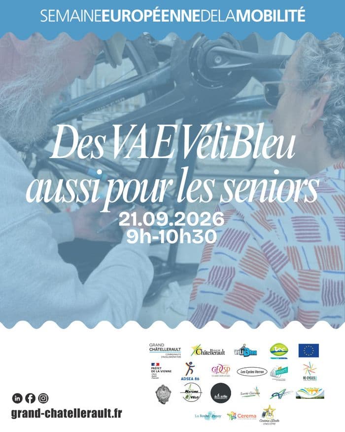 Illustration de l'événement : Des vélos à assistance électrique VéliBleu aussi pour les seniors