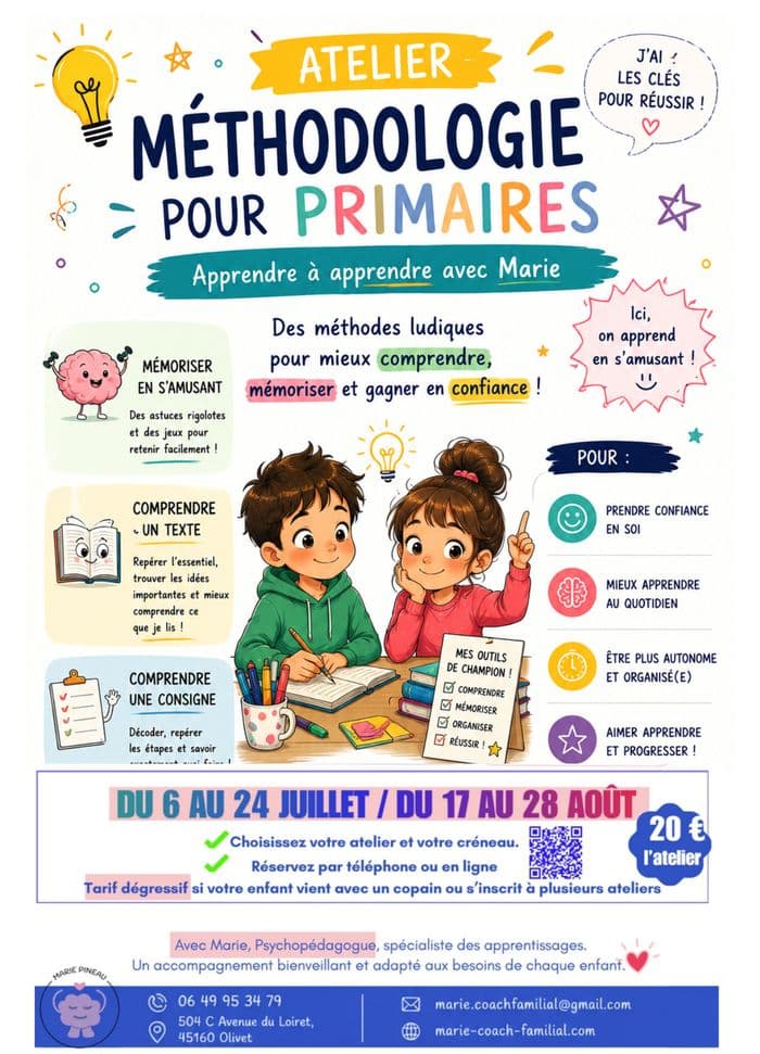 Illustration de l'événement : Les ateliers de l'été à Olivet - méthodologie pour les primaires
