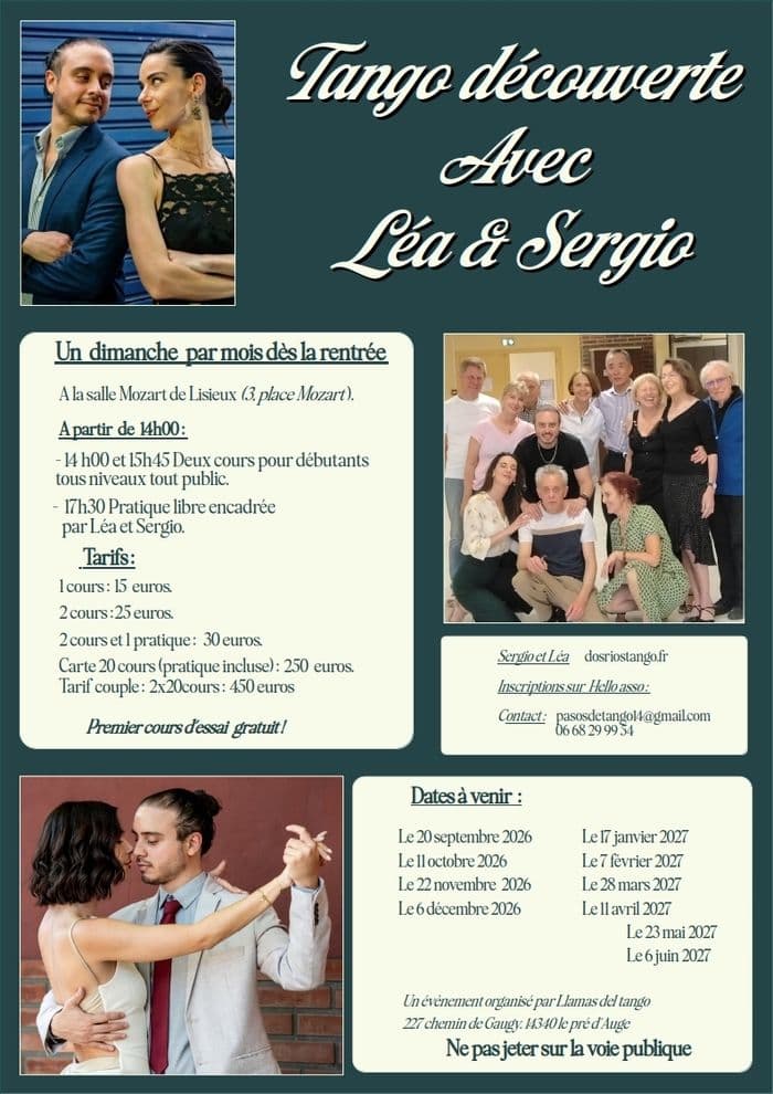 Illustration de l'événement : Tango Découverte avec léa et Sergio