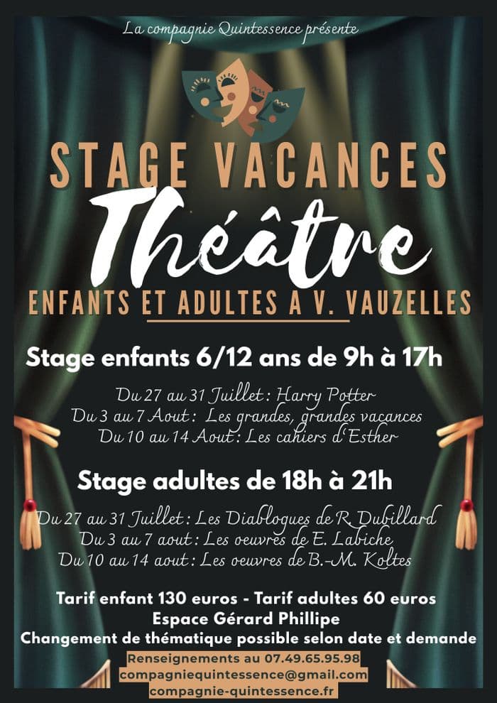 Illustration de l'événement : Stage de théâtre d'été