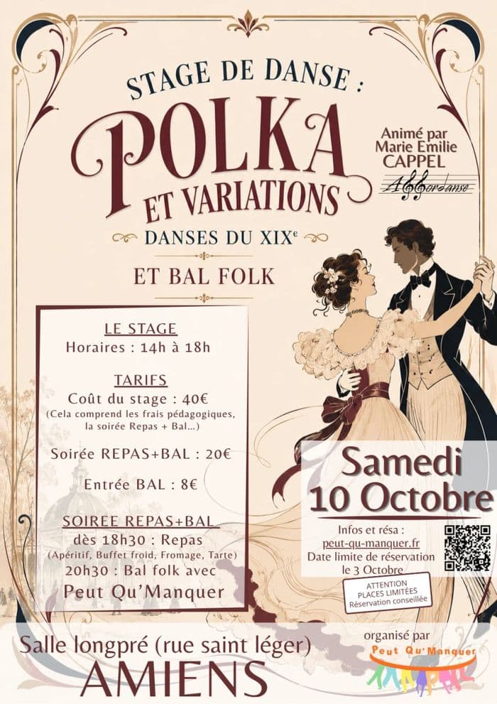 Illustration de l'événement : Stage de Danse Polka et danses du XIXe