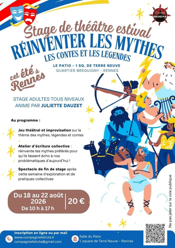 Illustration de l'événement : Stage d'initiation au théâtre - Cet été à Rennes
