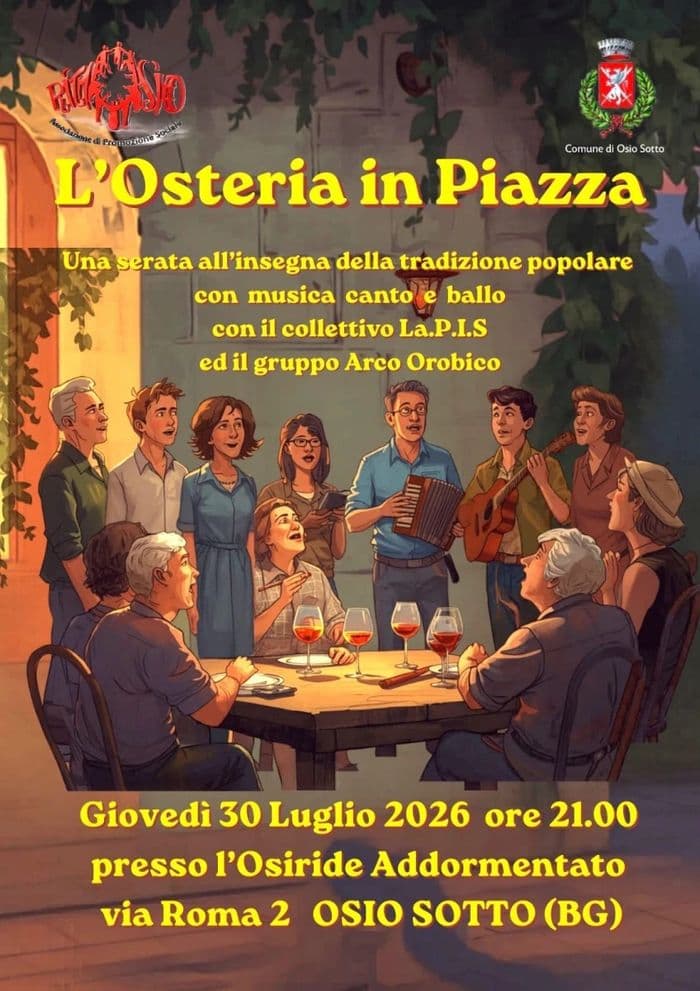 Illustration de l'événement : L Osteria in Piazza