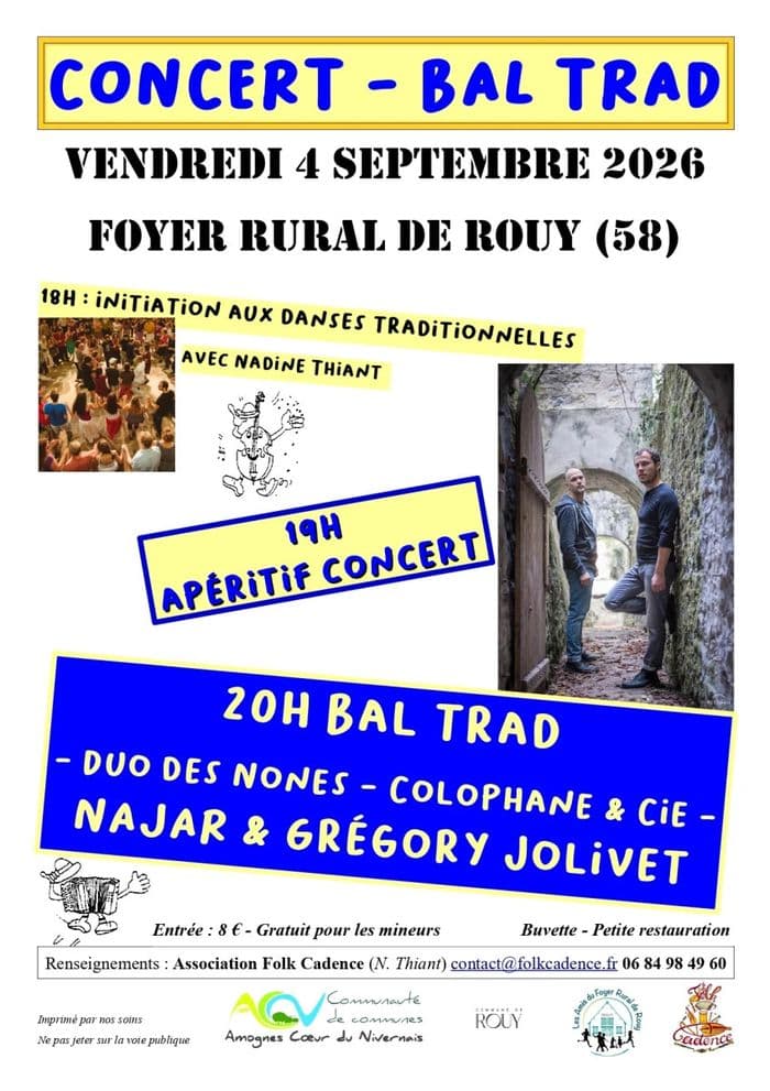 Illustration de l'événement : Concert - Bal Trad avec Najar et Grégory Jolivet