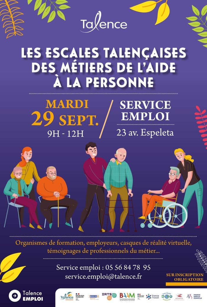 Illustration de l'événement : Les escales talençaises des métiers de l'aide à la personne