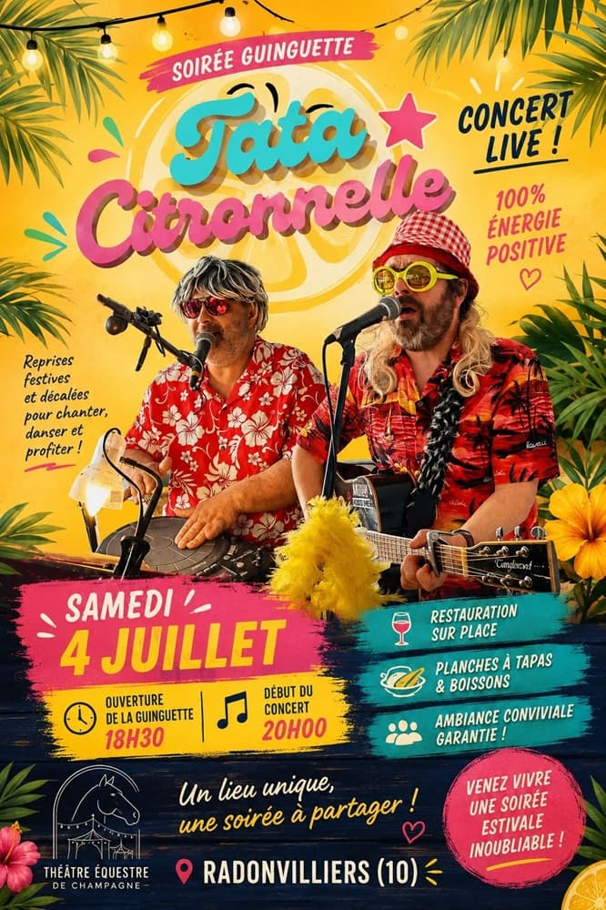 Illustration de l'événement : Concert : Tata citronnelle