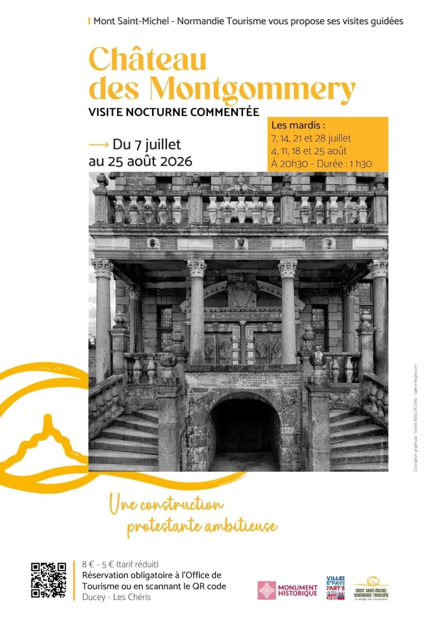 Illustration de l'événement : Visite commentée nocturne du château des Montgommery : une construction protestante ambitieuse
