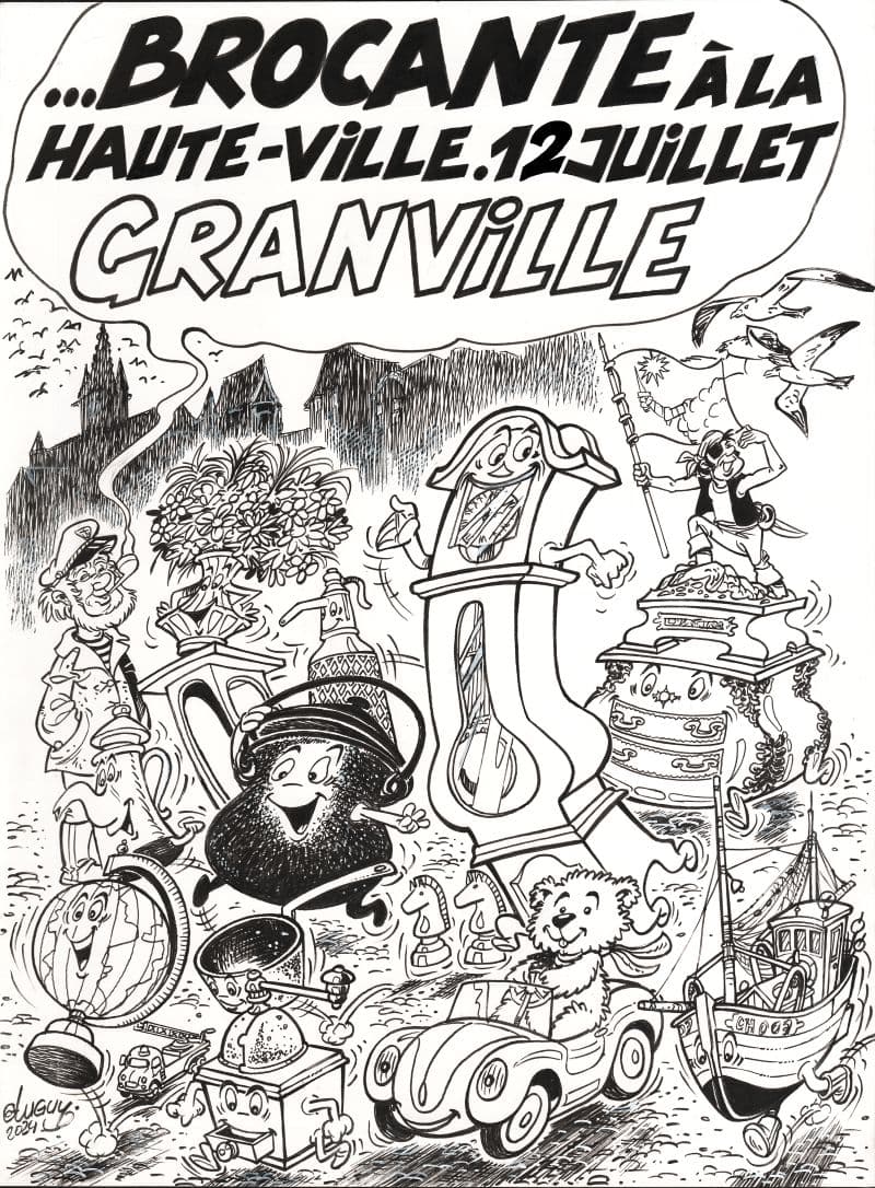 Illustration de l'événement : Brocante et Marché aux puces de la Haute Ville de Granville