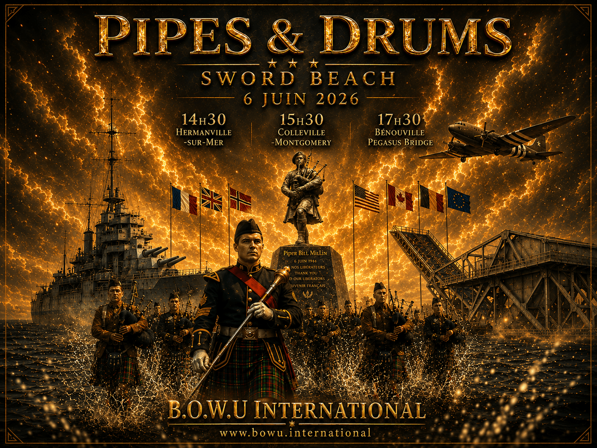 Illustration de l'événement : Grande Parade des Pipes & Drums | Sword Beach