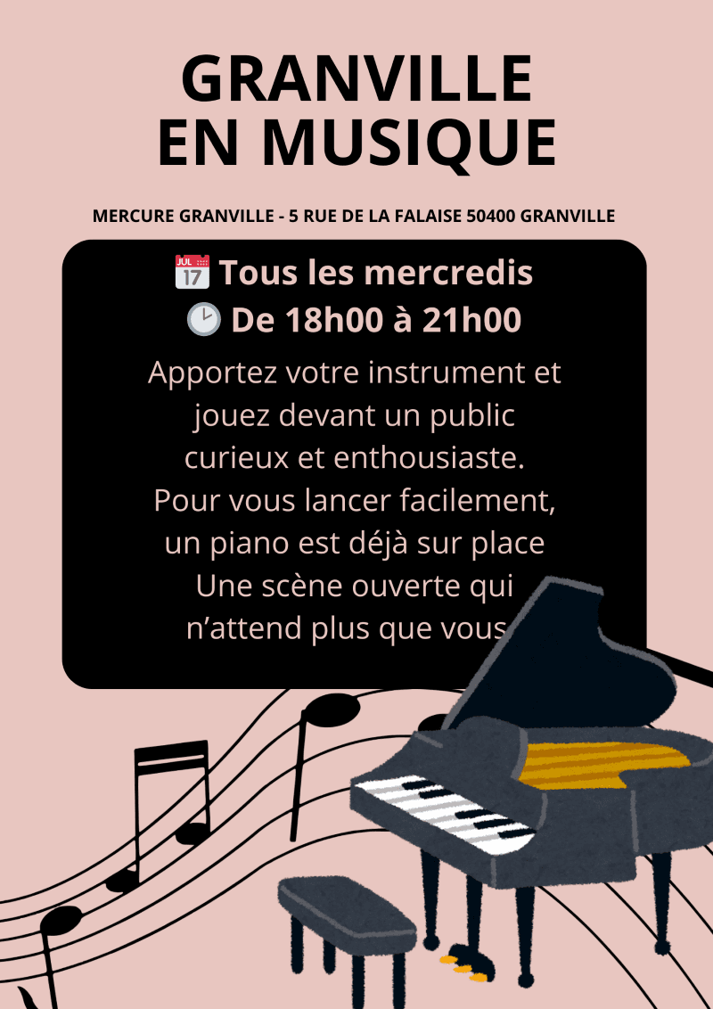 Illustration de l'événement : Granville en musique - scène ouverte