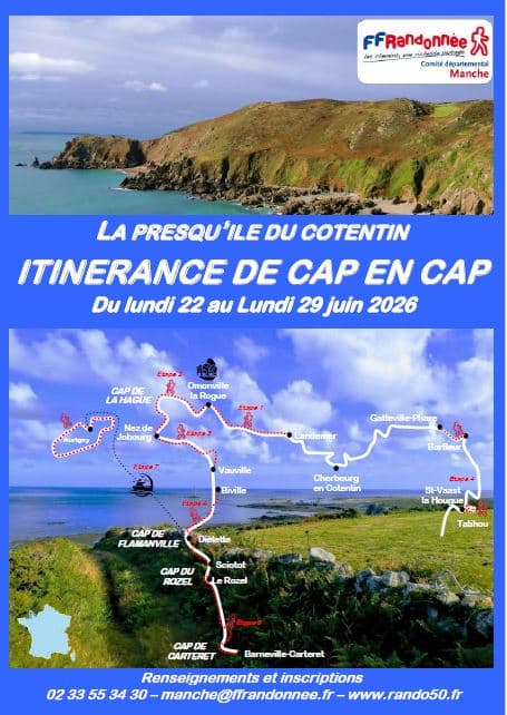 Illustration de l'événement : La Presqu'île du Cotentin - Itinérance de Cap en Cap