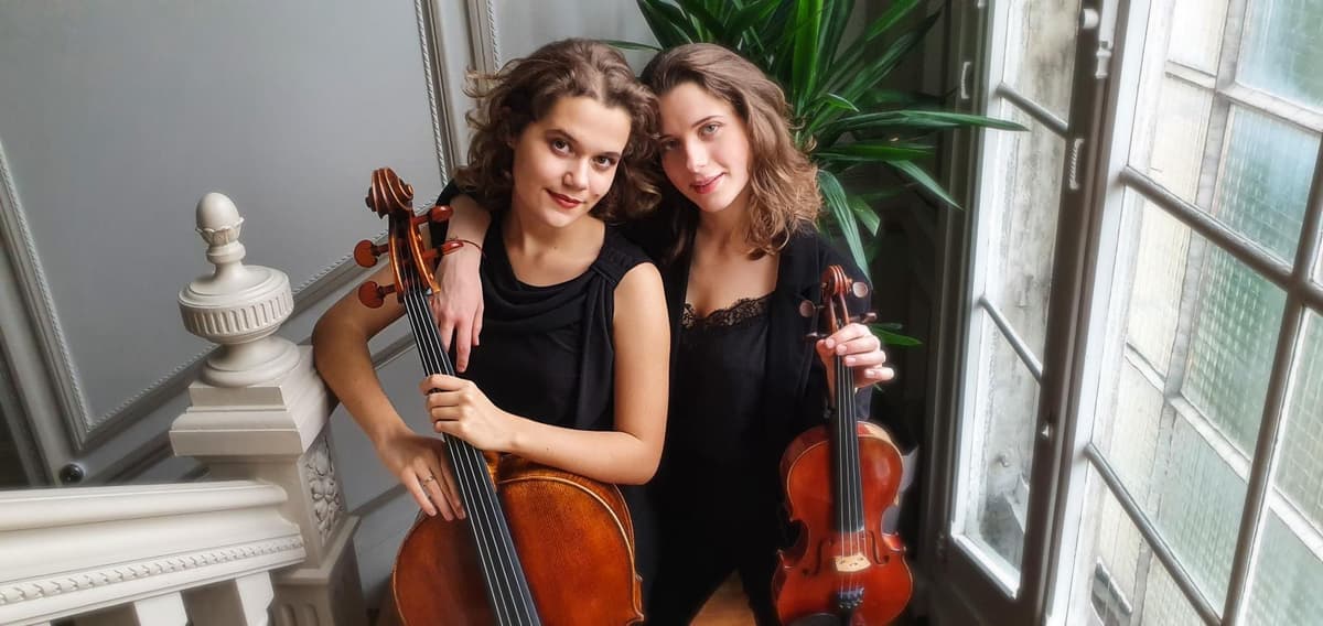 Illustration de l'événement : Concert de violon et violoncelle par Camille et Adèle Théveneau