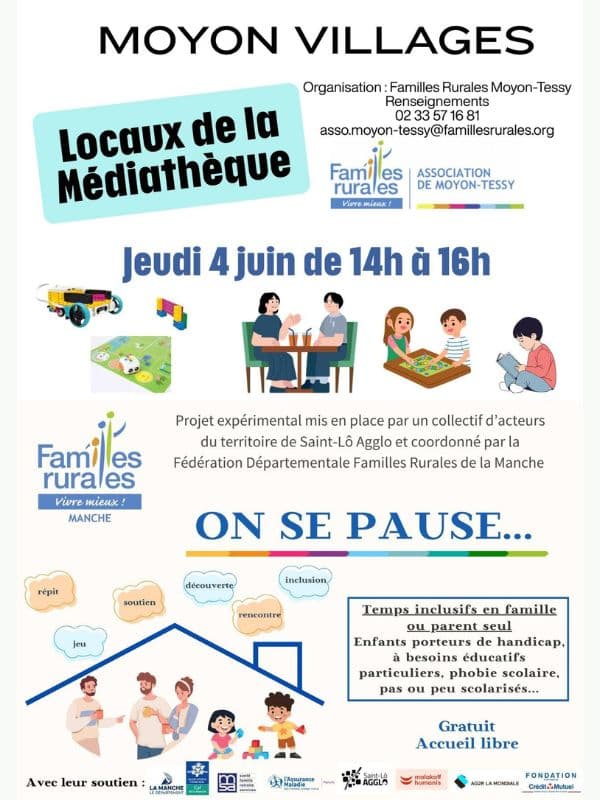 Illustration de l'événement : Temps inclusif "On se pause"
