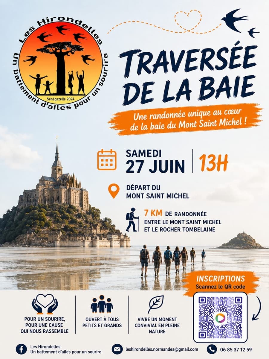 Illustration de l'événement : Evénement solidaire >Traversée de la baie