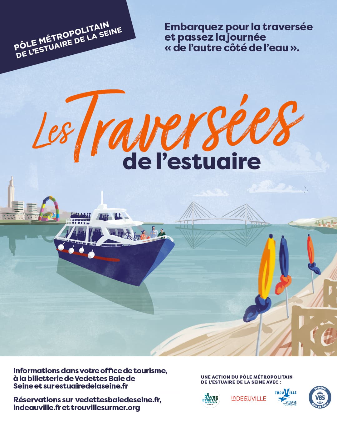 Illustration de l'événement : Les Traversées de l’Estuaire : Trouville-sur-Mer <> Le Havre