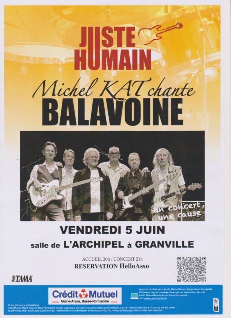 Illustration de l'événement : Concert Juste Humain - Michel Kat chante balavoine