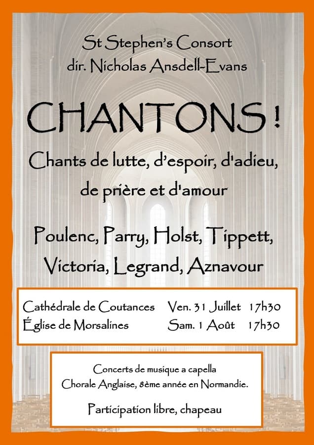 Illustration de l'événement : Concert "Chantons !" - St Stephen's Consort