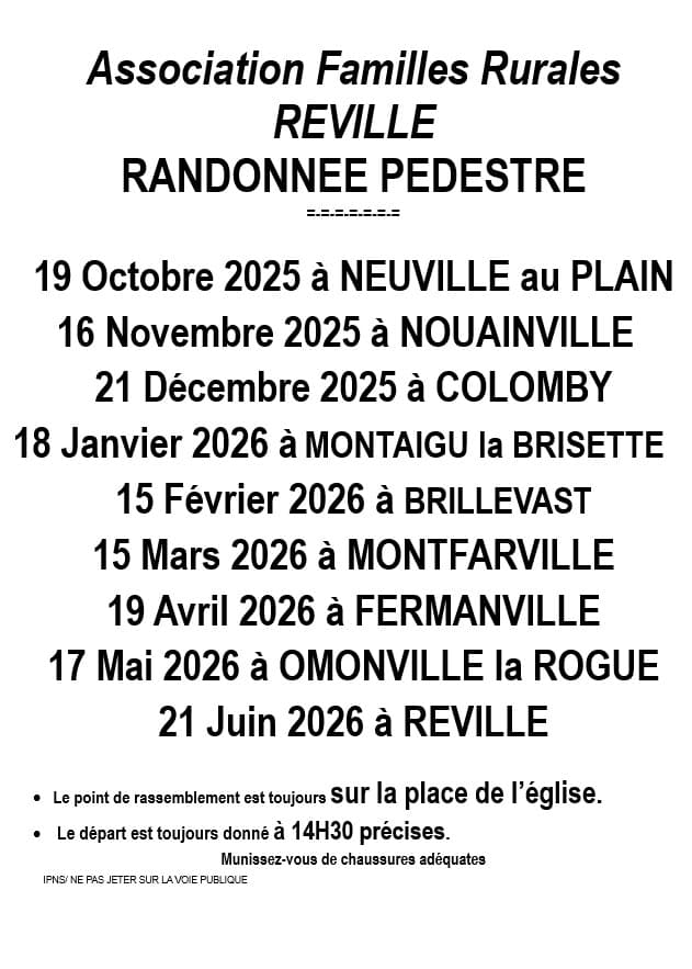 Illustration de l'événement : Randonnée pédestre Familles Rurales