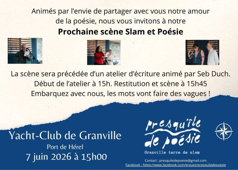Illustration de l'événement : Scène ouverte de Slam et Atelier d'écriture