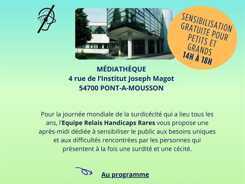 Illustration de l'événement : Sensibilisation à la surdicécité