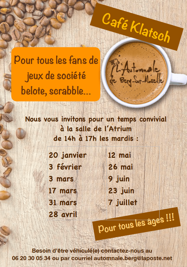 Illustration de l'événement : Café Klatsch