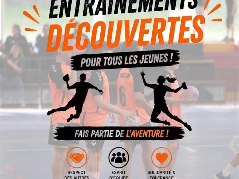 Illustration de l'événement : Handball - Entraînements découvertes