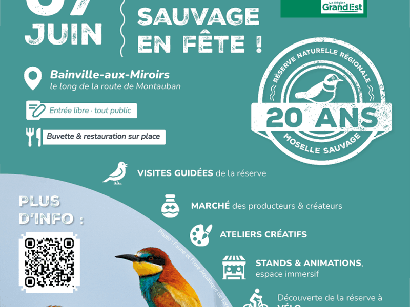 Illustration de l'événement : Fête de la réserve naturelle - La Moselle Sauvage en Fête !