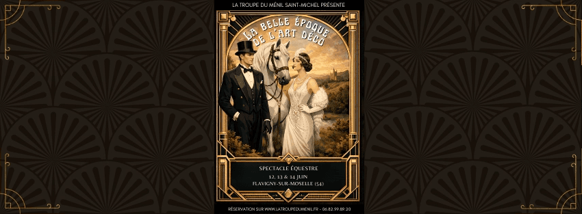 Illustration de l'événement : Spectacle équestre : La Belle époque de l'Art déco