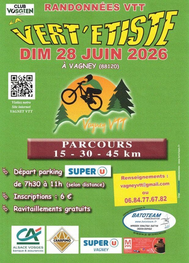 Illustration de l'événement : Rando VTT la Vert'Étiste