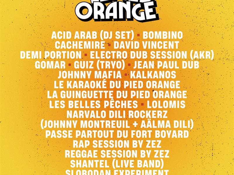 Illustration de l'événement : Festival Le Pied Orange