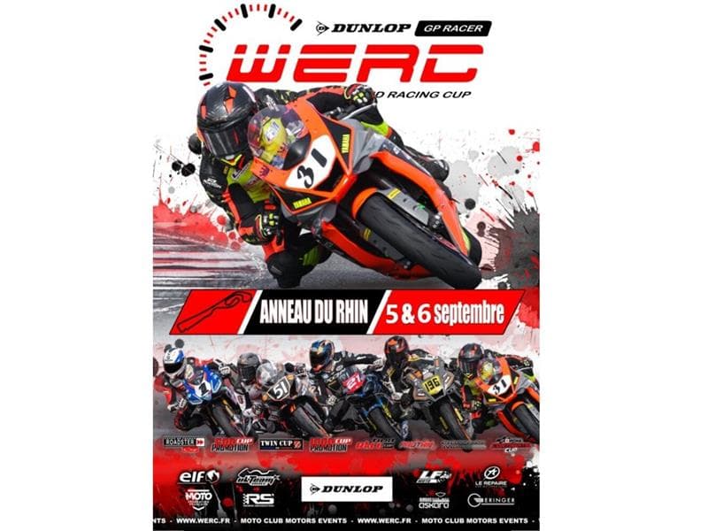 Illustration de l'événement : Compétiton motos WERC - Anneau du Rhin