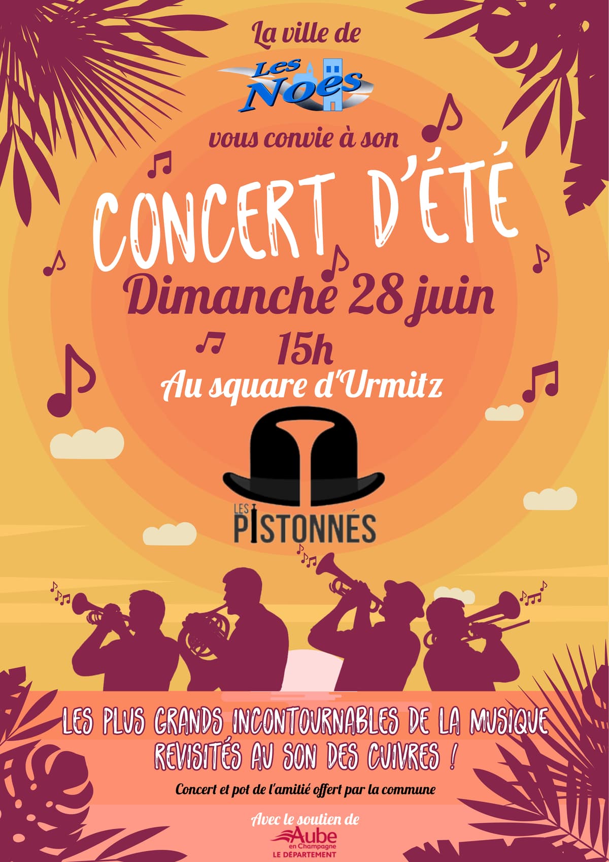 Illustration de l'événement : Concert d'été - Les Pistonnés
