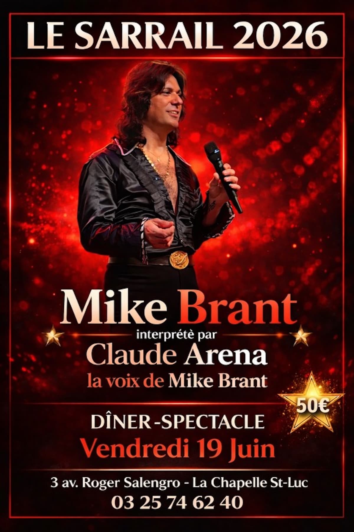 Illustration de l'événement : Soirée Mike BRANT avec Claude ARENA