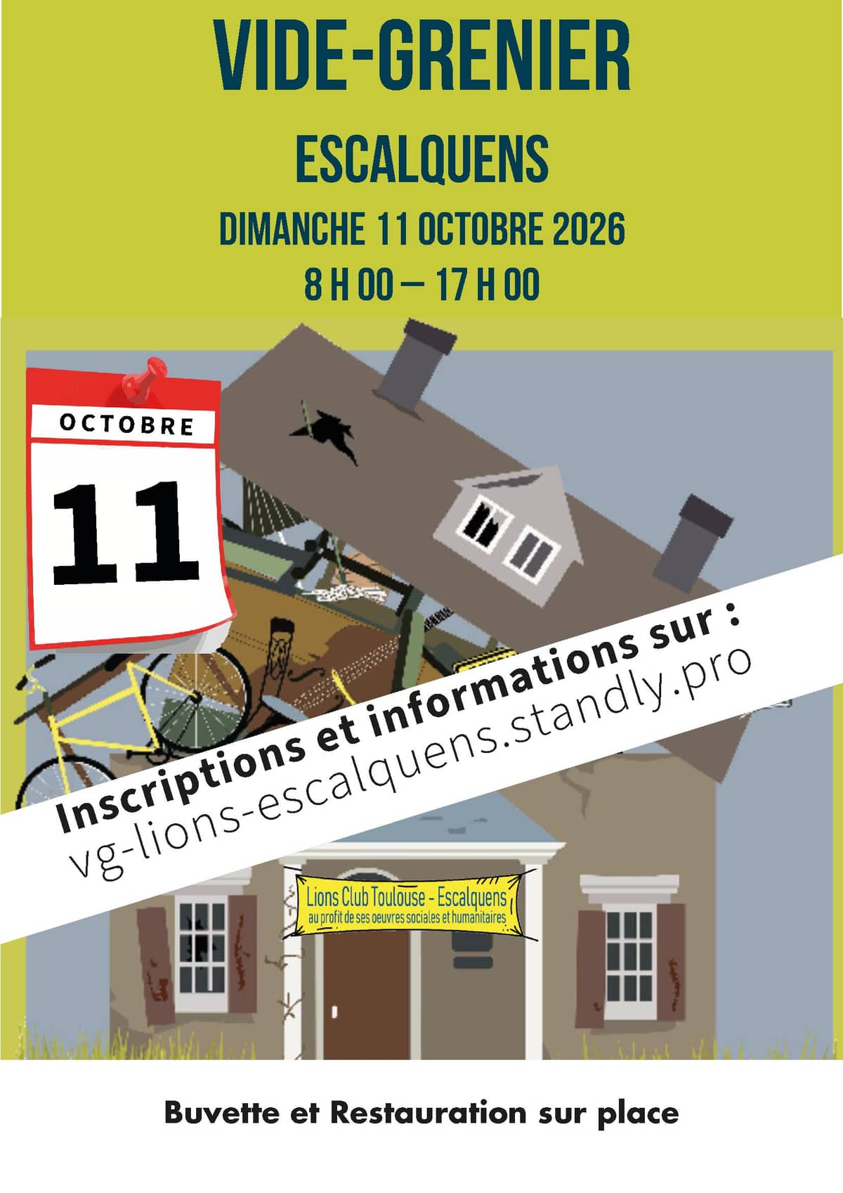 Illustration de l'événement : VIDE-GRENIER DU LIONS CLUB