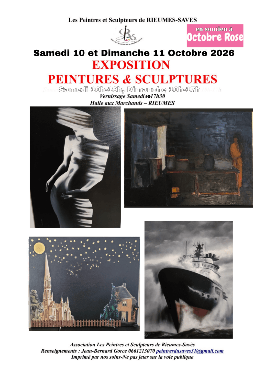 Illustration de l'événement : EXPOSITION DES « PEINTRES ET SCULPTEURS DE RIEUMES-SAVÈS »
