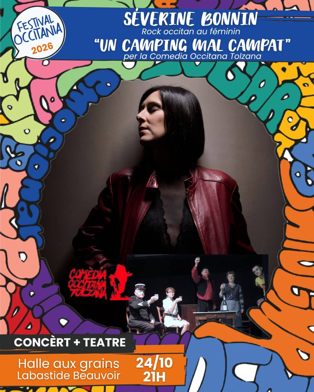 Illustration de l'événement : "UN CAMPING MAL CAMPAT" PER LA COT + CONCÈRT DE SÉVERINE BONNIN - FESTIVAL OCCITANIA