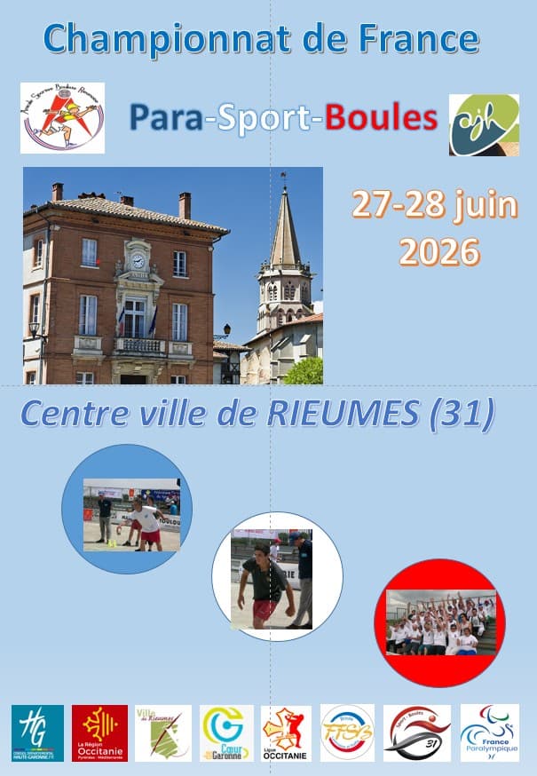 Illustration de l'événement : CHAMPIONNAT DE FRANCE - PARA SPORT BOULES - 2026